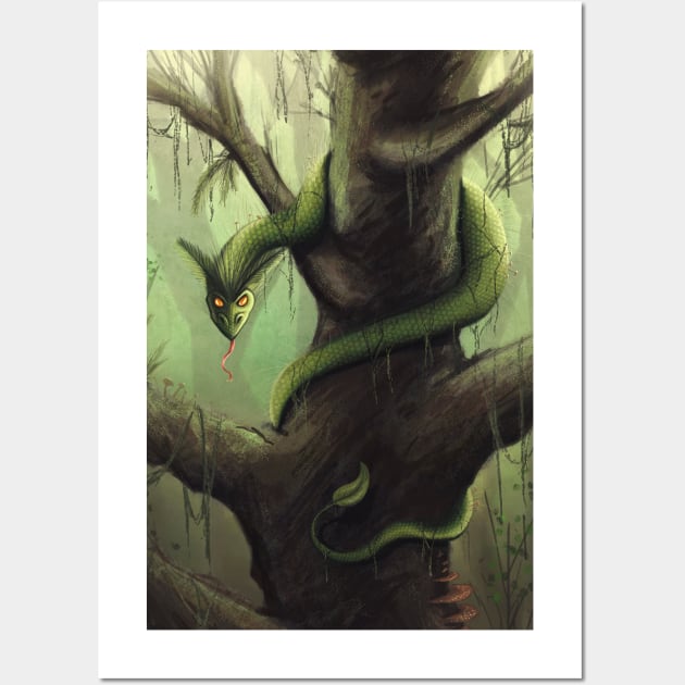 Tree serpent Wall Art by Daniel Ranger